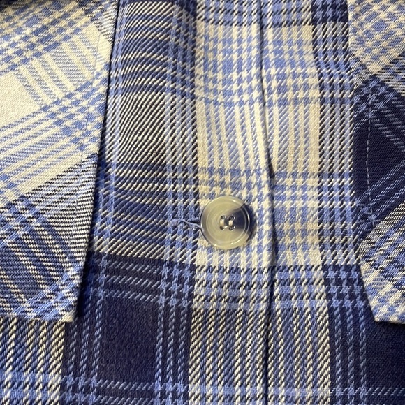 ASHLEY by 26 International women’s Plaid button down SHACKET / shirt relaxed SM - Picture 14 of 15